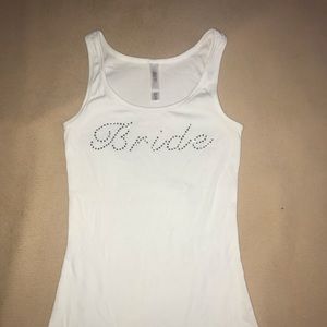 Bride tank top